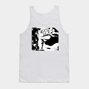 Tragic black and white, the canopy of chaos. Figure ART. Tank Top